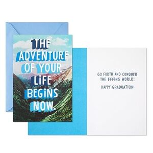 Pack Six Hallmark Graduation Cards - NEW, Funny